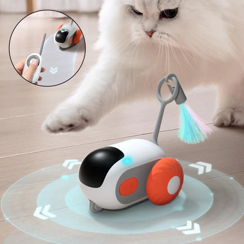 PounceBug Remote Control Interactive Pet Toy Car
