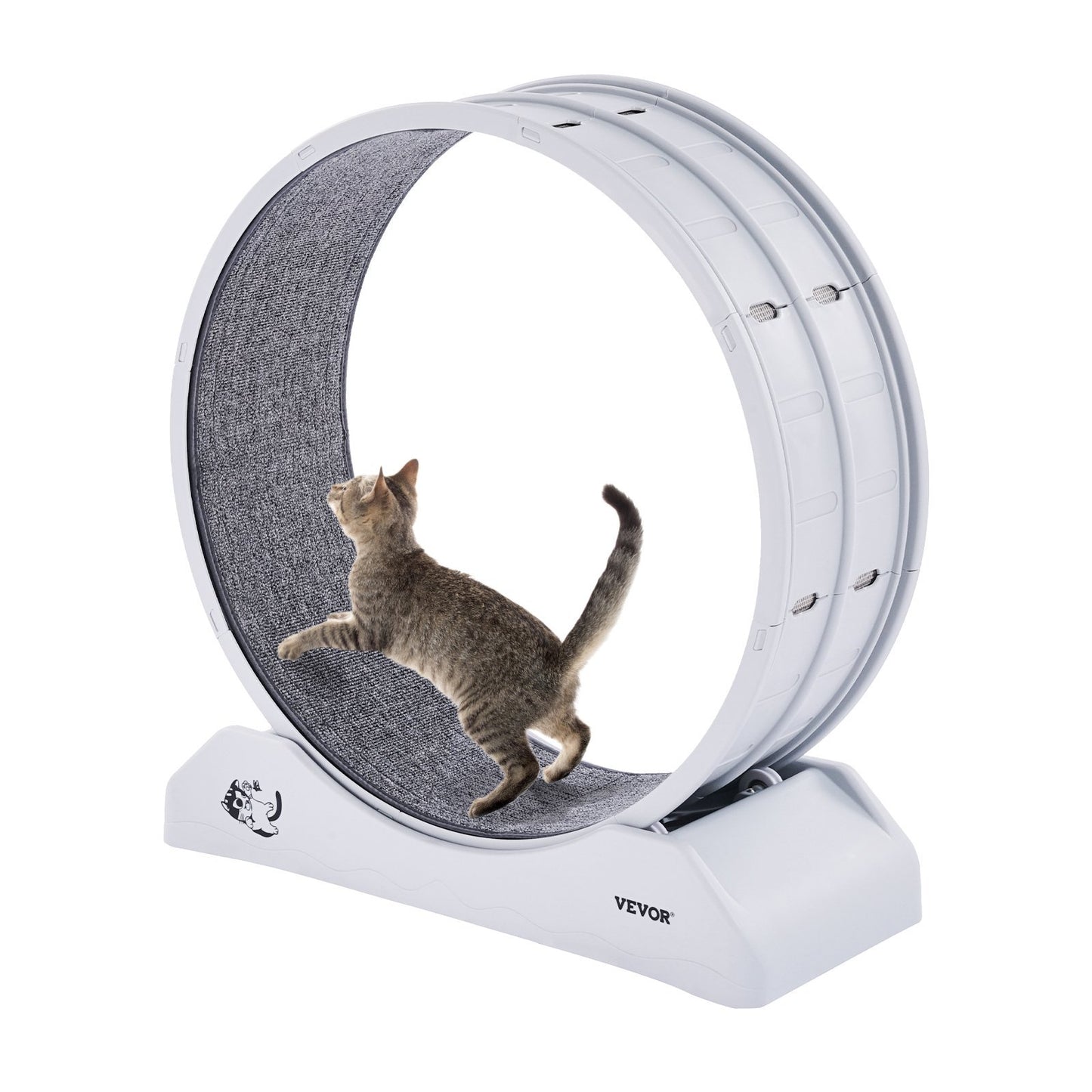 ZoomieWheel Indoor Cat Exercise Treadmill | White