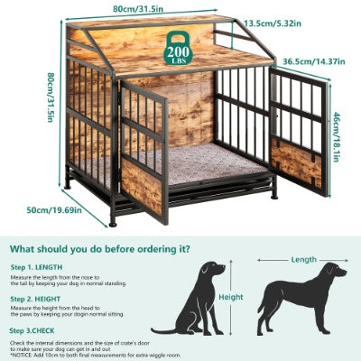 WoofLoft Dog Feeding Kennel