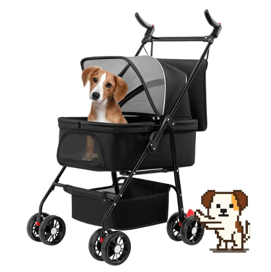 WhiskerWagon Carrier Foldable Pet Stroller