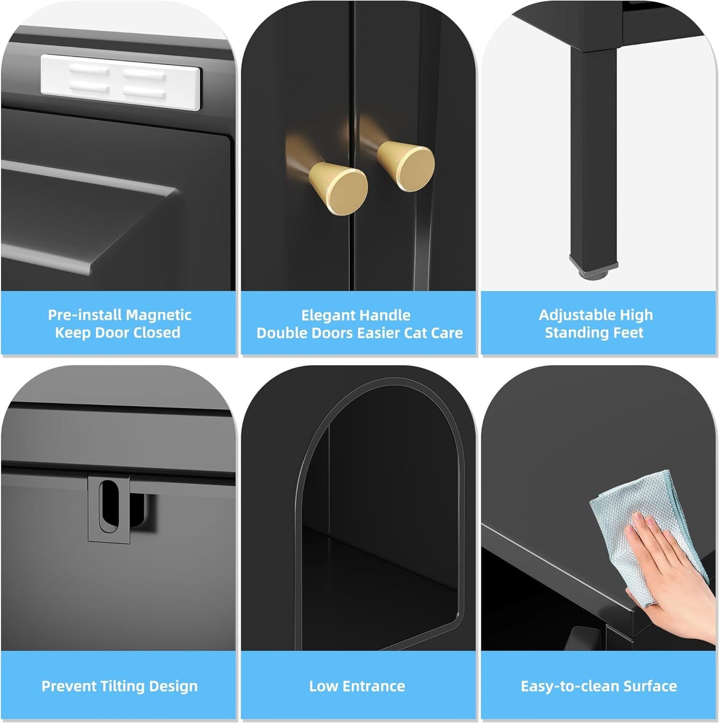 LuxuryLoo Aesthetic Side Table Litter Box