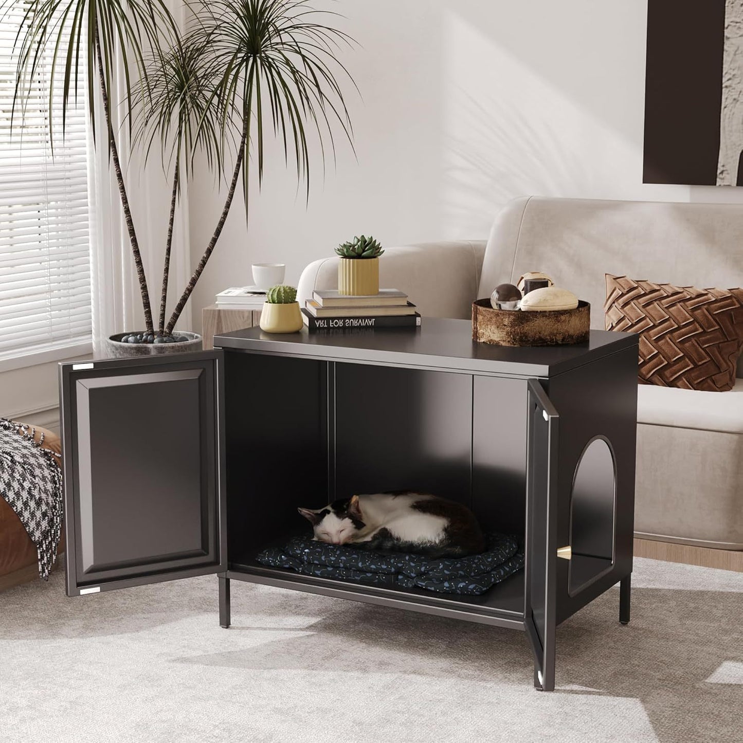 LuxuryLoo Aesthetic Side Table Litter Box
