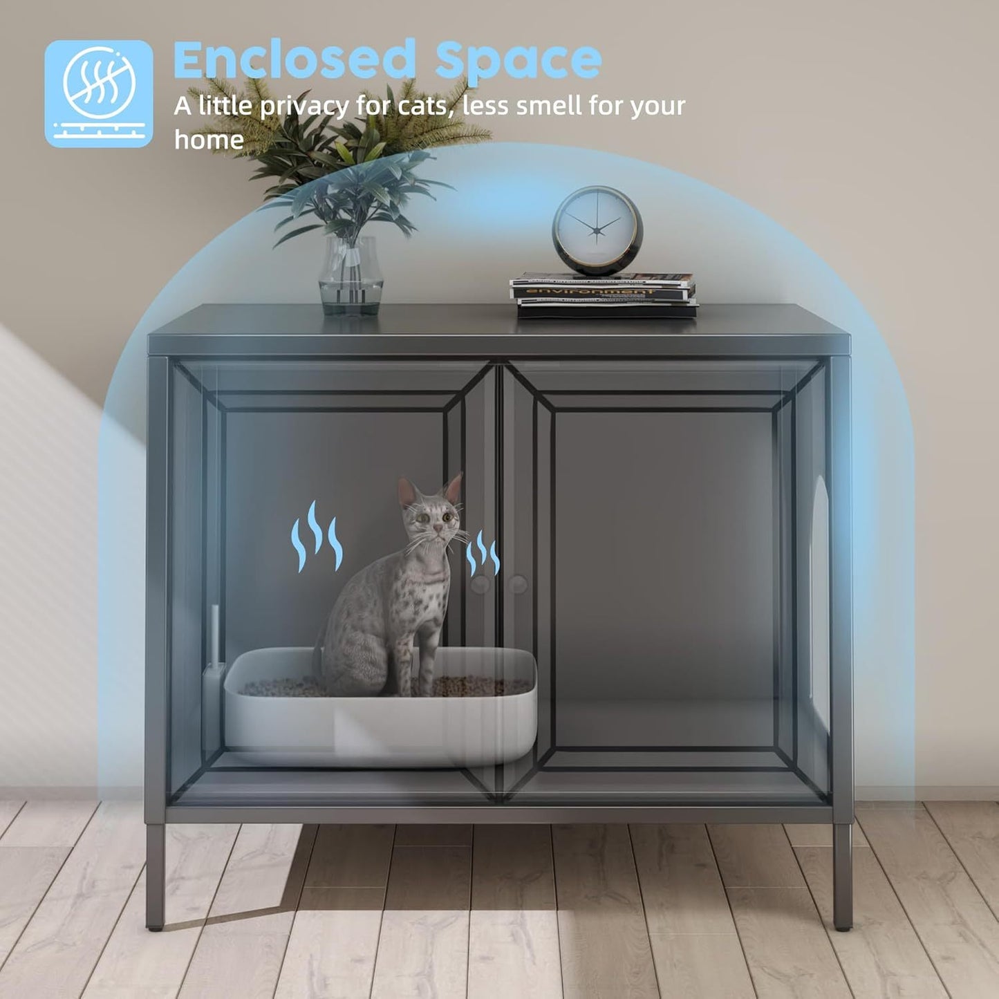 LuxuryLoo Aesthetic Side Table Litter Box