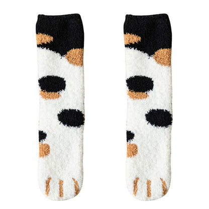PounceToes Fleece Animal Pattern Socks