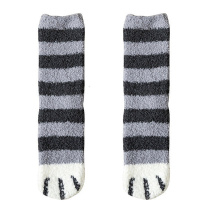 PounceToes Fleece Animal Pattern Socks