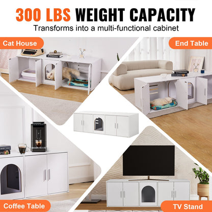 LuxuryLoo Premium Aesthetic Side Table Litter Box
