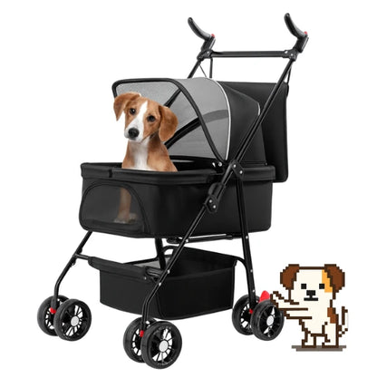 WhiskerWagon Carrier Foldable Pet Stroller