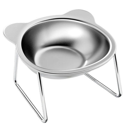 BearBowl Elevated Stainless Steel Cat Feeder