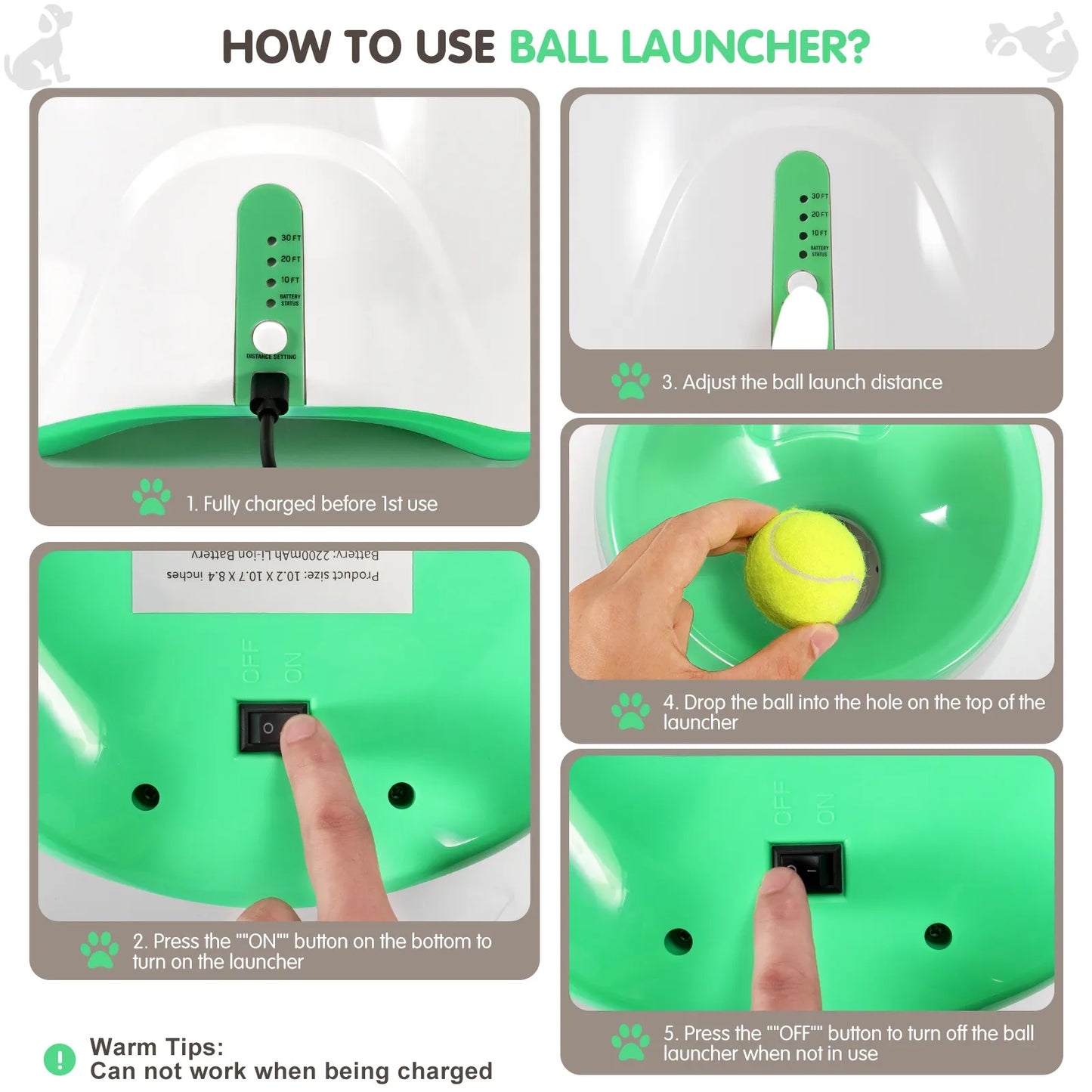 FetchMate Automatic Tennis Ball Launcher